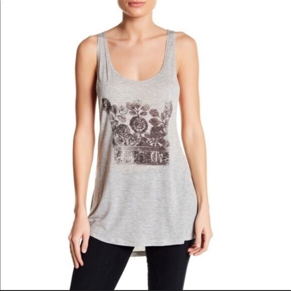 Haute Hippie Tops - Haute Hippie arm drop armhole grey tank top
